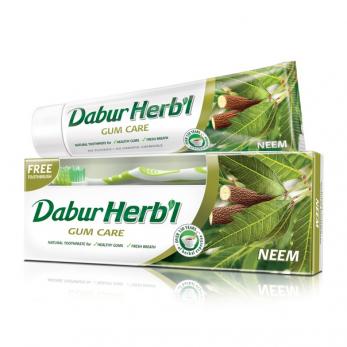 Зубная паста Ним (зубная щетка в подарок), 150 г, производитель Дабур; NEEM Toothpaste, 150 g, Dabur