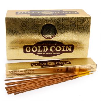 Gold Coin: золотая монета 15gm Масала Благовония Nandita
